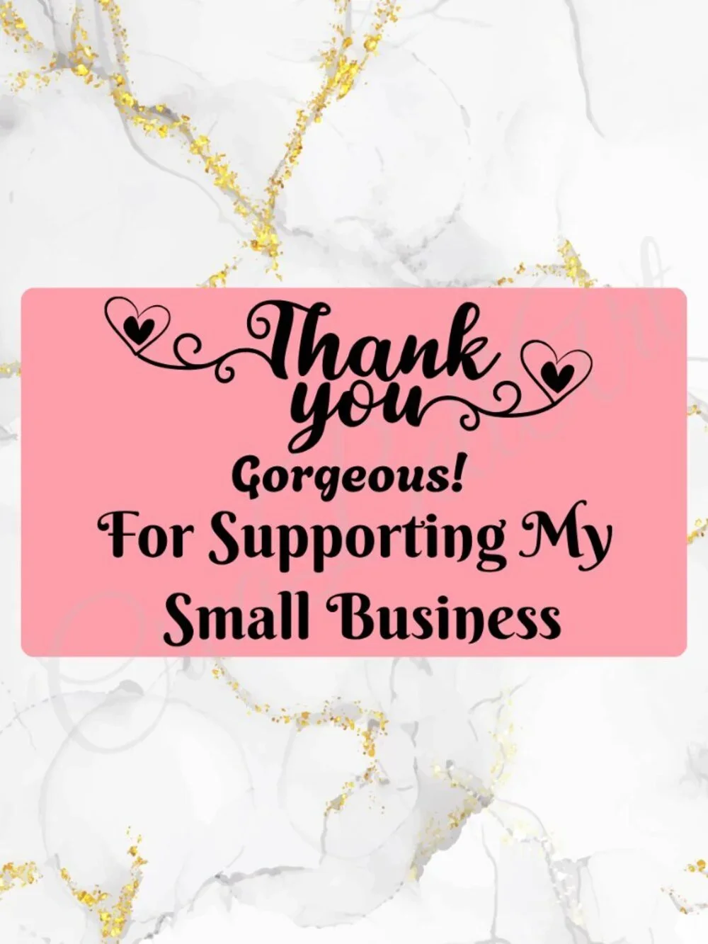 100 Thank You Stickers for Packaging | Small Business Labels